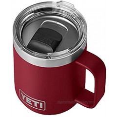 YETI Rambler 10 oz Stackable Mug Stainless Steel Vacuum Insulated with Standard Lid Harvest Red