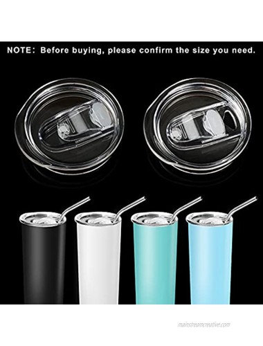 YiePhiot 20 oz Skinny Tumbler Replacement Lids Spill Proof Splash Resistant Lids Covers for 2.76in cup mouth Fit for YETI Rambler and More Tumbler Cups 20 oz 2 Pack