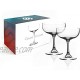 CONSISTENTLY CREATIVE 8oz 200ml Cocktail Coupe Glasses Perfect for Drinking Martini Margarita Champagne Cocktails Set of 2
