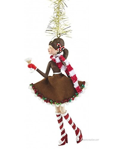 Department 56 Holiday Spirits Phoebe Peppermint Martini Ornament 5.25 inch