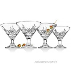Godinger Martini Glasses Cocktail Glass Dublin Collection Set of 4