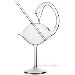 HEMOTON 178ML Creative Cocktail Glasses Swan Shaped Cup Wine Glasses Beverage Goblet Elegant Drinking Cups Martini Glasses for Dinner Parties Bars Restaurants