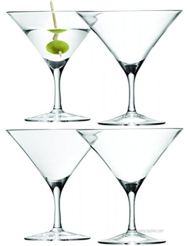 LSA International Bar Martini Glass 6 fl oz Clear x 4 H4.75in