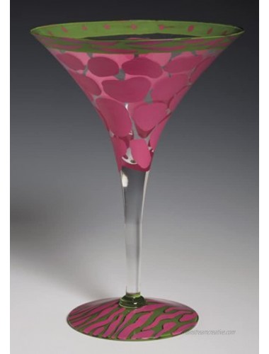 Martini Glass: Pink Giraffe