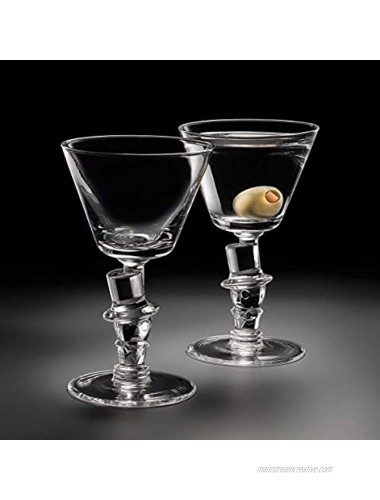 Old Knickerbocker Bar Top Hat Cocktail Glass Gift Box of 2