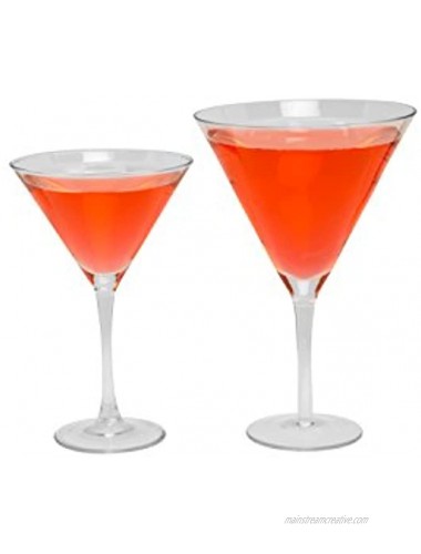 Oversized XL 9 Giant Martini Cocktail Glass 25oz Holds 4-6 Regular Martinis Unique Fun Birthday Gift or Summer Party Glassware