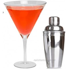 Oversized XL 9" Giant Martini Cocktail Glass 25oz Holds 4-6 Regular Martinis Unique Fun Birthday Gift or Summer Party Glassware