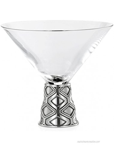 Royal Selangor Diamond Martini Glass Pewter