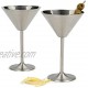 RSVP Endurance Stainless Steel Martini Glasses Set of 2