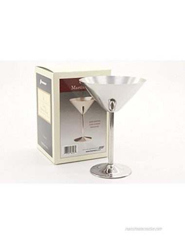 Stainless Steel Martini Glasses Set of 4
