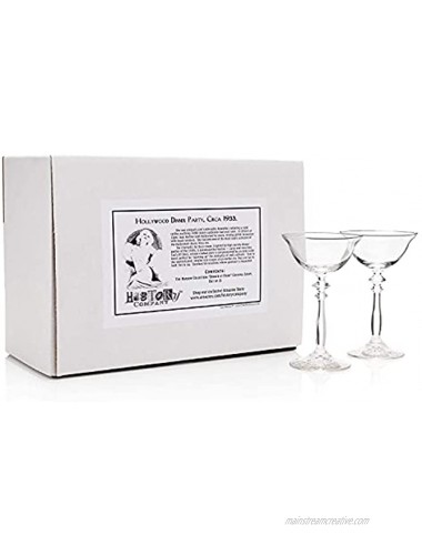 The Harlow Collection Dinner at Eight Cocktail Coupe Gift Box Set of 2