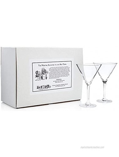 The World's Best Martini Glass Duke's Bar Set of 2