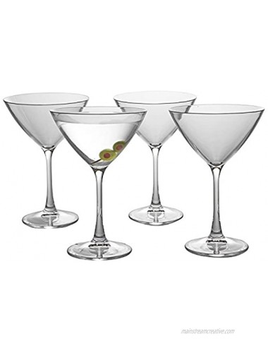 Unbreakable Stemmed Martini Glasses 9oz- 100% Tritan- Shatterproof Reusable Dishwasher Safe Drink Glassware 4 Pk- Indoor Outdoor Drinkware Great Mother’s Day Cinco De Mayo & Wedding Gift