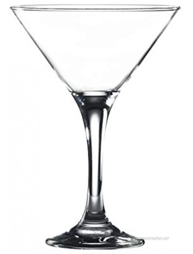 Vikko Martini Glasses 6 Ounce | Perfect for Parties Weddings and Everyday – Thick and Durable Construction – Dishwasher Safe – Set of 6 Clear Glass Martini Glasses