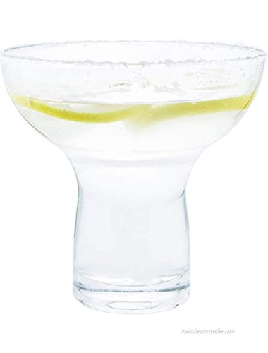 Margarita Glasses Stemless XL Large Thick Solid Clear Glass 16 Ounces 4