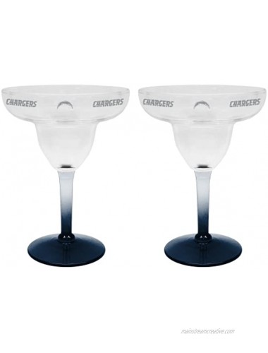 NFL San Diego Chargers 2 Pack Margarita Glass