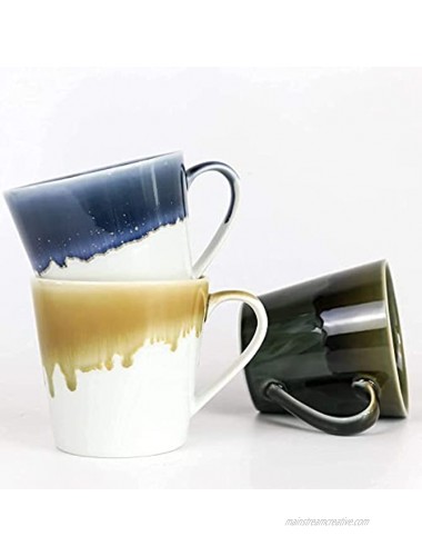 Coffee Mugs Set of 2,Mug Set Large Mugs for Office and Home 15oz Ceramic Mug UaralYellow）