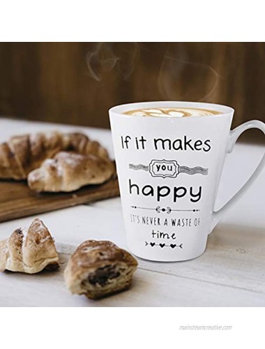 Coffee Mugs Set of 4 | Inspirational Gifts for Women | Motivational Quotes | Unique Coffee Cups with Positive Sayings to Brighten Your Day | Birthday Gifts for Mom
