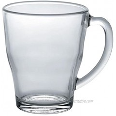 Duralex Made In France Cosy Glass Mug Set of 6 12.37 oz Clear