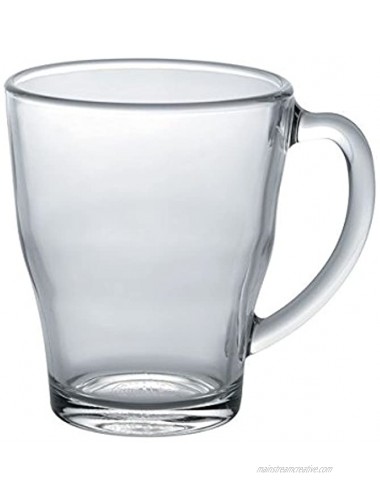 Duralex Made In France Cosy Glass Mug Set of 6 12.37 oz Clear