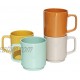Lovene Aztec Porcelain Mug Cups for Coffee Tea Cocoa Juice Assorted Set of 4 12oz 380ml