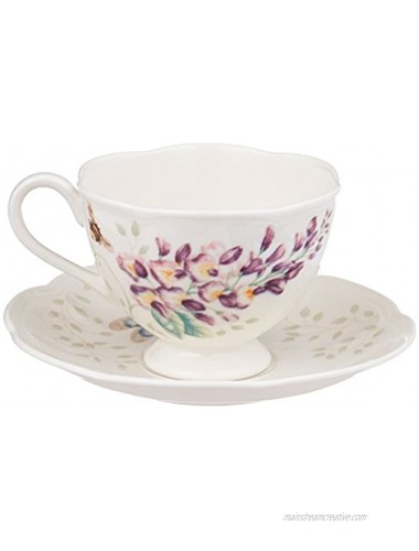 Lenox Meadow Cup and Saucer 1.3 LB Blue Butterfly
