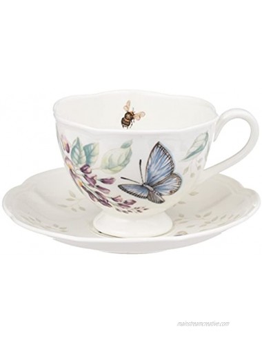 Lenox Meadow Cup and Saucer 1.3 LB Blue Butterfly