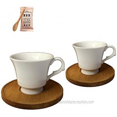 Porcelain Espresso Cup Set Turkish Coffee Cup Demitasse Coffee Cups Greek Arabic Coffee Saucer Set Set of 2