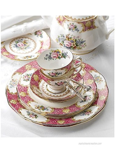 Royal Albert Lady Carlyle Teacup & Saucer Teacup and saucer 6.85 ounces Multicolored Floral Print