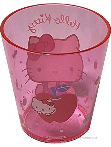 Sanrio Hello Kitty Plastic Cups 7.8 × 8.5 × 7.8 cm 260ml Dinnerware Drinkware Saucers Kitchen Red