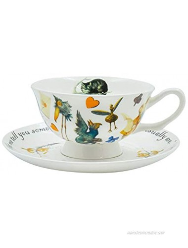 Tea Cups London Alice In Wonderland Cup And Saucer 210 ml 7 fl oz