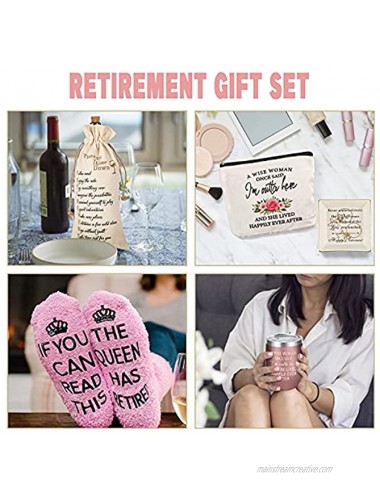 Urllinz Retirement Gifts for Women 2021 Funny-Female Retirement Gifts for Teacher Nurse Retirement Gift Ideas Retirement Party Decorations,Happy Retirement Gifts for Mom Grandma,Retired Gifts Present