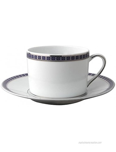 Bernardaud Athena Platinum Navy Tea Saucer Only