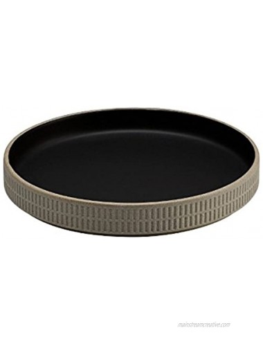 Fairmont & Main Raw 18.5cm Dish Slate Ceramic Beige 18.5 x 18.5 x 2.6 cm