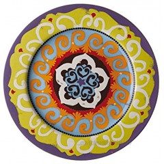 Nador Rim Plate Porcelain Purple 16.5 x 0.1 x 0.1