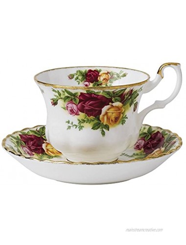 Royal Albert Old Country Roses Collection Teacup Saucer 5.5 Multicolor with a Floral Print