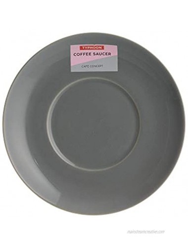 Typhoon Cafe Concept Saucer Dark Grey Stoneware