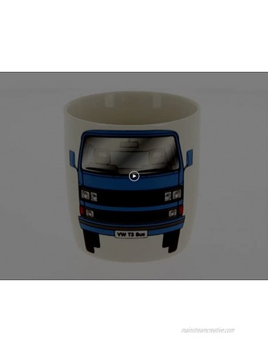BRISA VW Collection Volkswagen Vanagon Bus T3 Camper Van Coffee Mug Tea Cup for Kitchen Garage Office Camping Equipment Gift-Idea Souvenir Design: Blue