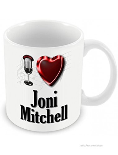 Chalkhill Printing Company CP PopFemale 004 Pop Artist Mug Female -I Love Joni Mitchell