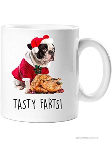Christmas Frenchie Mug Tasty Farts Turkey Pet Present French Bull Dog Mum Dad