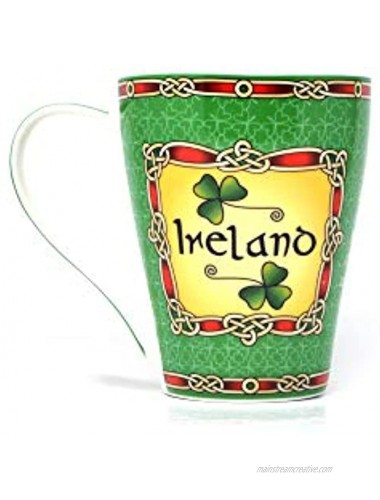 Emerald Isle Ceramic Mug Collection With Ireland Shamrock Design