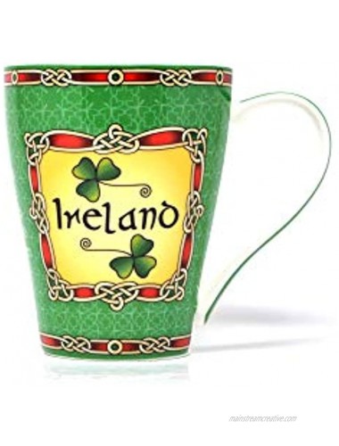 Emerald Isle Ceramic Mug Collection With Ireland Shamrock Design