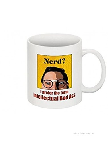 Funny Science Gifts for AdultsNerd? I Prefer The Term Intellectual Bad Ass Mug