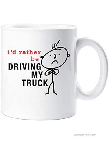 Mens I'd Rather Be Driving My Truck Mug Present Dad Boyfriend Man Gift Funny Golfer