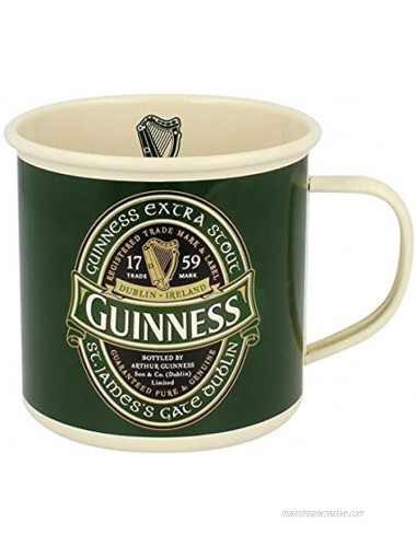 Retro Enamel Mug With Guinness Logo