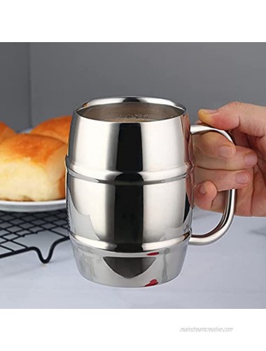 Stainless Steel Mug,Barrel Mug Coffee Mug Beer Mug 16oz. 1