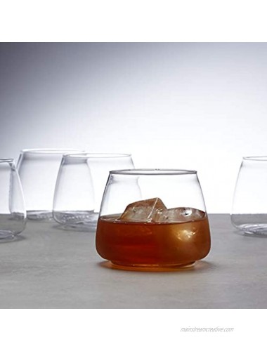 Commercial Plastic Shatterproof Stemless Rocks Glass 12 oz Pack of 60