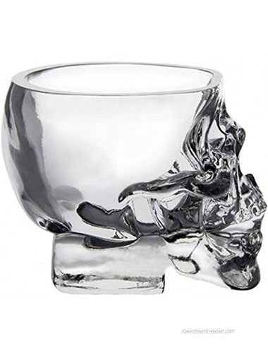 Glow Castle Creative skull glass creative skull cup vodka spirits cup glass new Crystal Skull cup 300ML