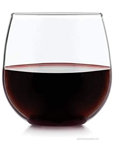 Libbey Stemless Red Wine Glasses Set of 8