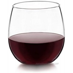Libbey Stemless Red Wine Glasses Set of 8